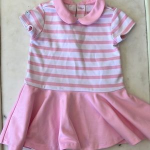 Polo Ralph Lauren 6M pink and white striped dress